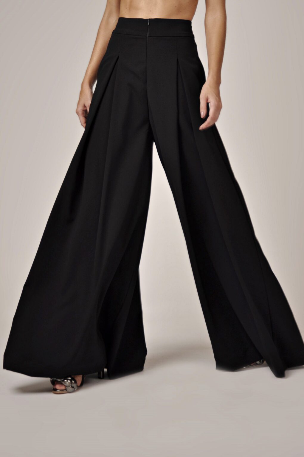 PANTALONE MARRONE A POIS MARRONE/PANNA KARMA