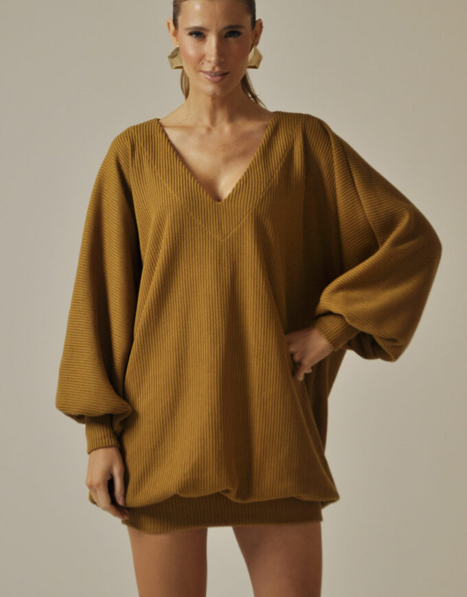 VESTIDO OCHRE
