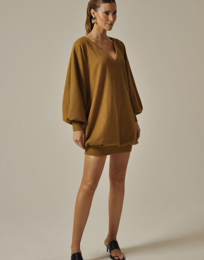 VESTIDO OCHRE